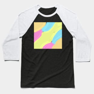 Colorful watercolor abstract texture Baseball T-Shirt